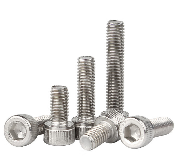 内六角圆头螺钉 不锈钢304 A2-70 本色 全牙 粗牙