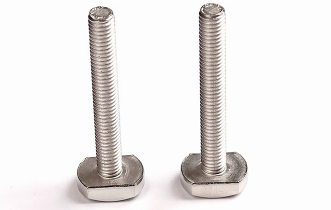 QD/强达螺丝 GB37 T形槽用螺栓 不锈钢304 A2-70 本色 全牙 粗牙 M8×45 1个