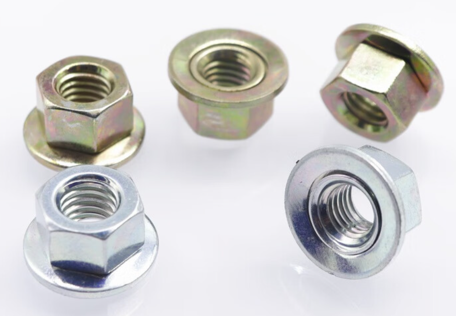 六角螺母锥形垫片组合碳钢8.8级镀锌全牙 M6 1个