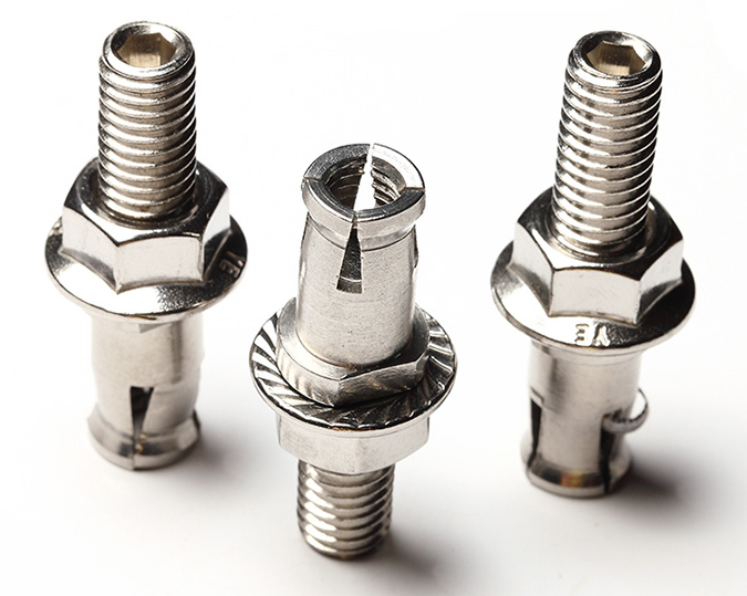 QD/强达螺丝 YJT 1008 旋进式背栓 不锈钢304 A2-70 本色 