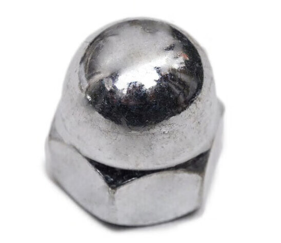 GB923六角盖形螺母不锈钢304A2-70本色