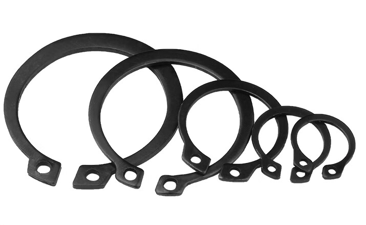 GB894 轴用弹性挡圈 碳钢65Mn 400HV 发黑 