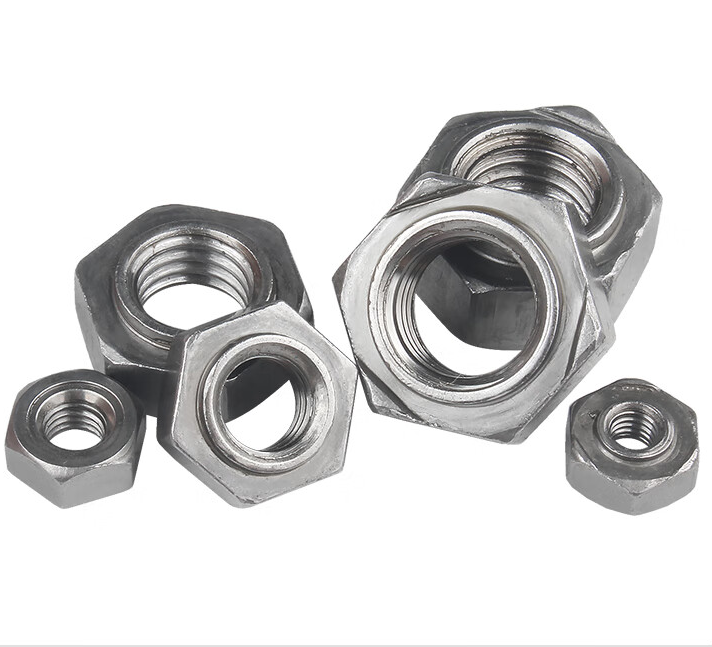  DIN929 焊接六角螺母 不锈钢304 A2-70 本色 粗牙