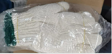 600g全棉纱线手套