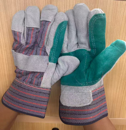 牛皮加厚帆布手套