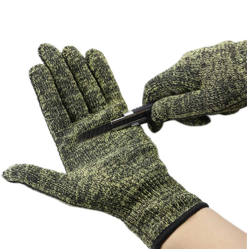 10针迷彩防割手套